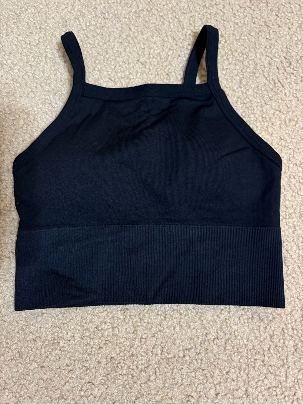 Women's High Neck Cropped Tank Bralette
